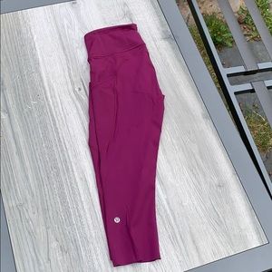 EUC Lululemon Fast & Free High Rise Crop